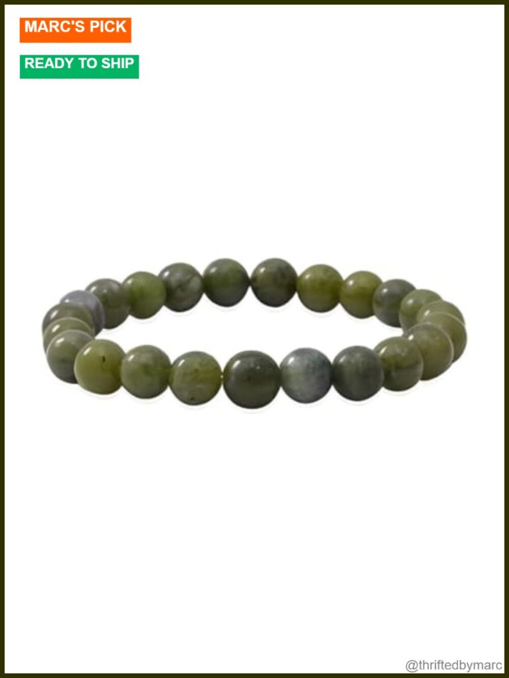 Genuine Connemara Marble Stretch Bracelet Handcrafted Ireland